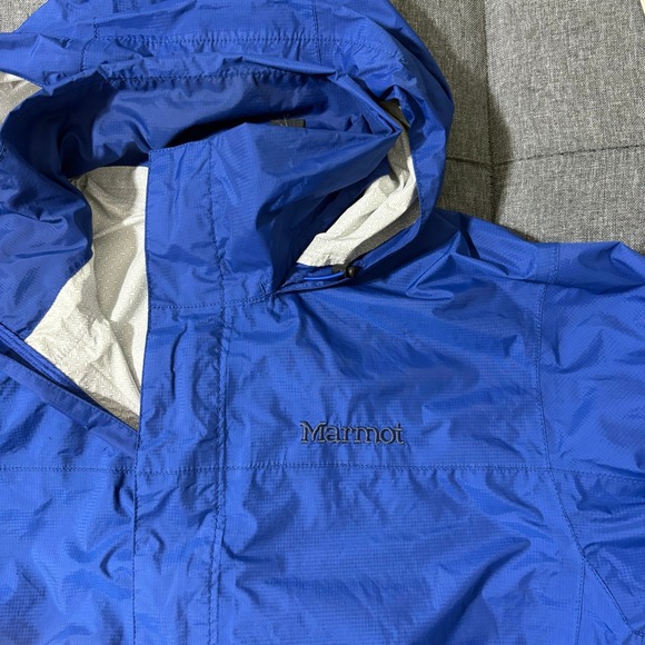 Marmot‎ Jacket Men Large Blue Lightweight Ripstop Windbreaker - Picture 4 of 9